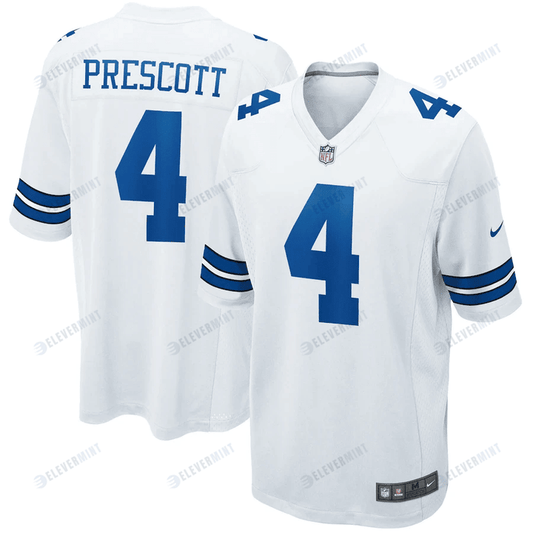 Dak Prescott 4 Dallas Cowboys Game Jersey - White