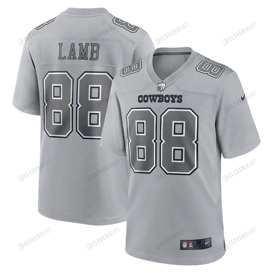 CeeDee Lamb 88 Dallas Cowboys Men Atmosphere Fashion Game Jersey - Gray